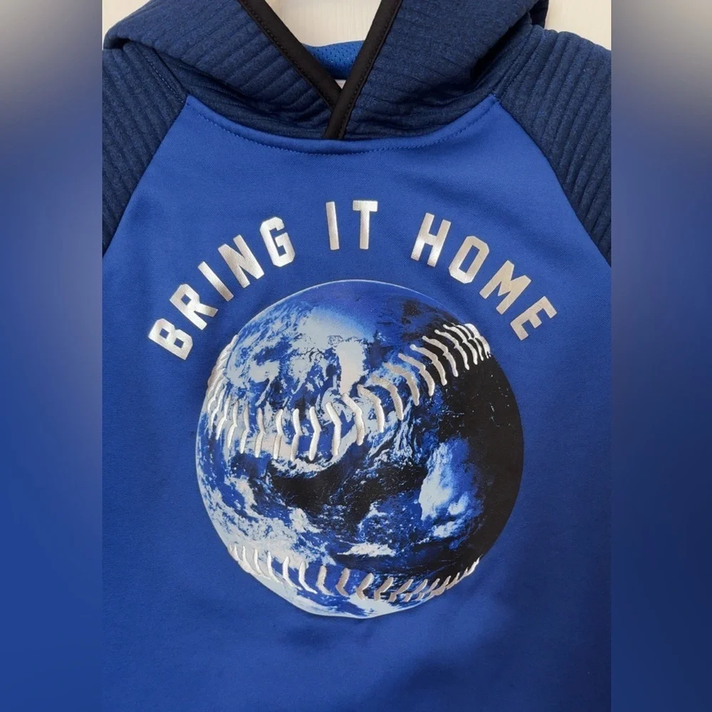 Old Navy Blue Baseball Graphic Hoodie